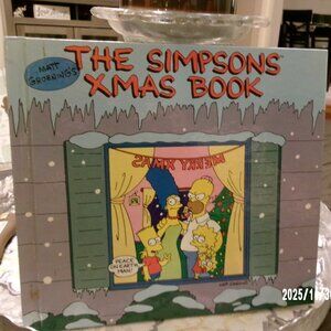 VINTAGE 1ST  ED 1990 THE SIMPSONS XMAS BOOK Hardcover Matt Groening Christmas
